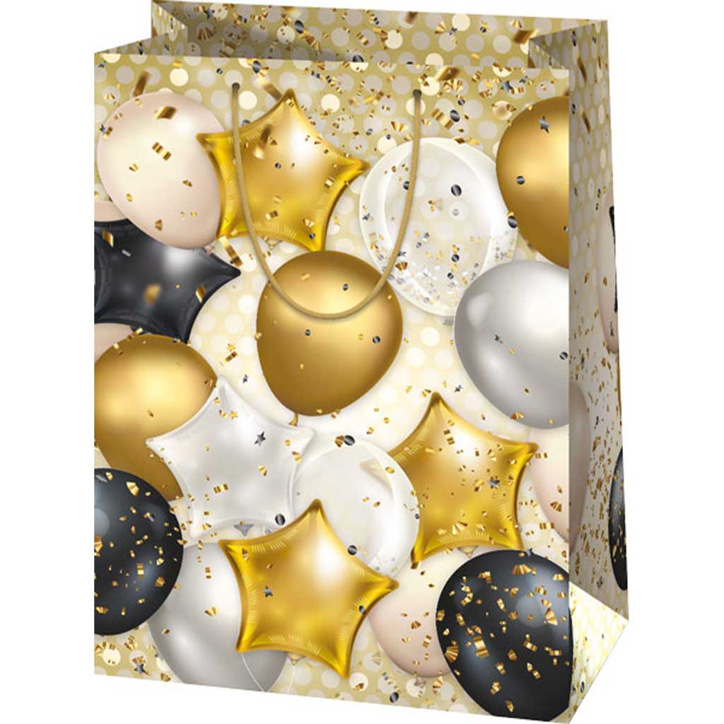 Gigantyczna torba prezentowa z motywem balonów 33x15x44,5cm kép 1