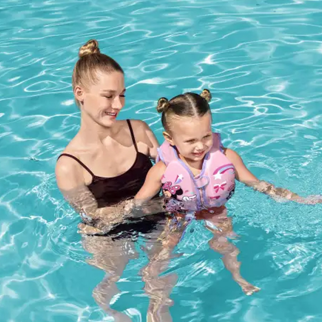 Bestway: Swim Safe Myszka Minnie różowa kamizelka do pływania kép 3