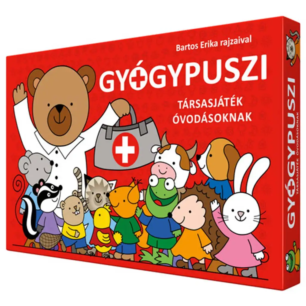 Bogyó i Babcia: Gra planszowa "Lekarski buziak" dla przedszkolaków kép 3