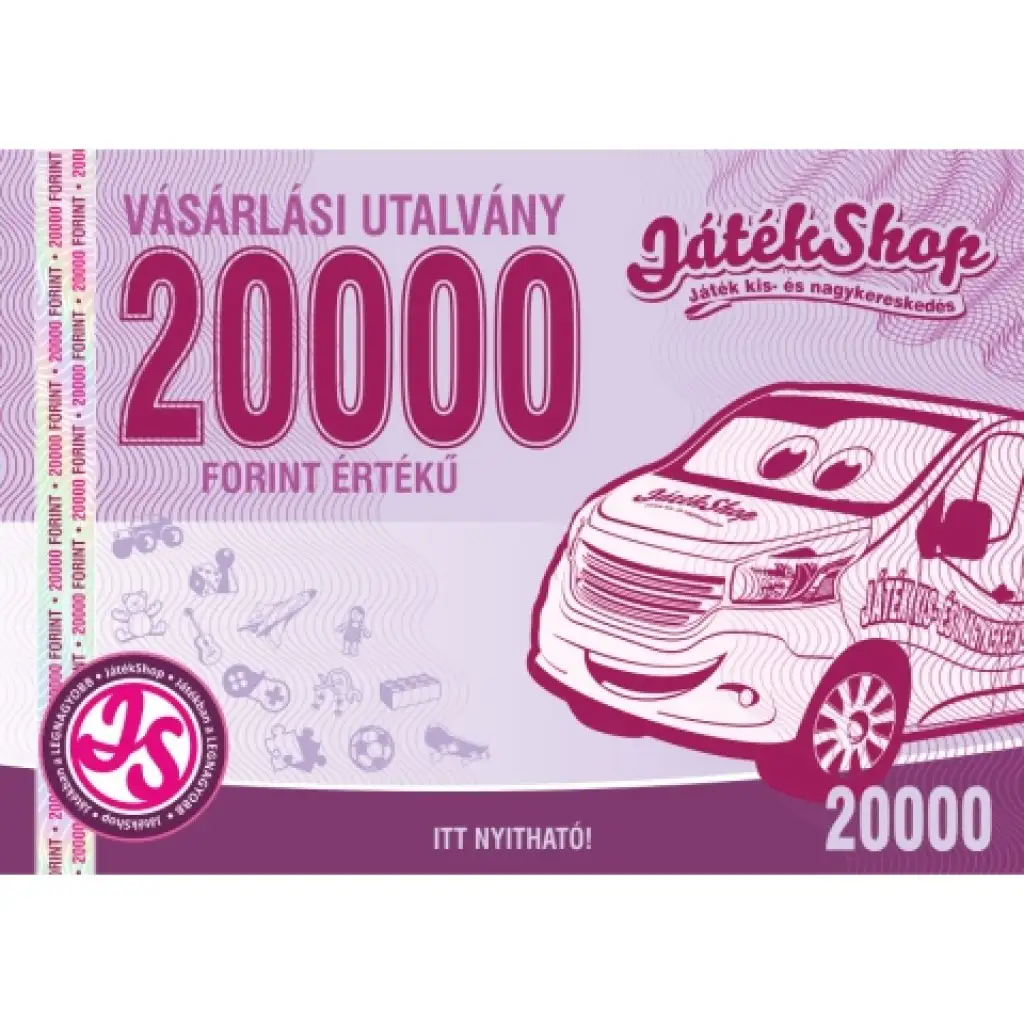 Bon podarunkowy o wartości 20 000 Ft kép 1