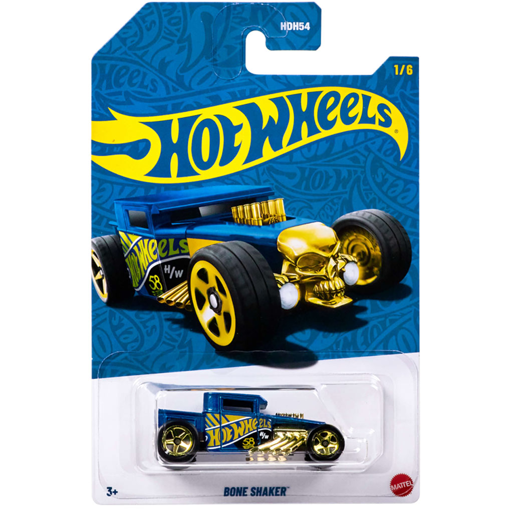 Hot Wheels Pearl & Chrome: Bone Shaker samochód 1/64 - Mattel kép 1