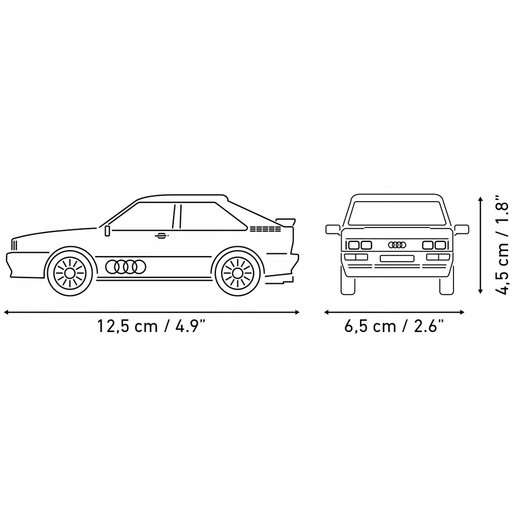 COBI: Audi Quattro 1980 białe auto klocki (24665) kép 4