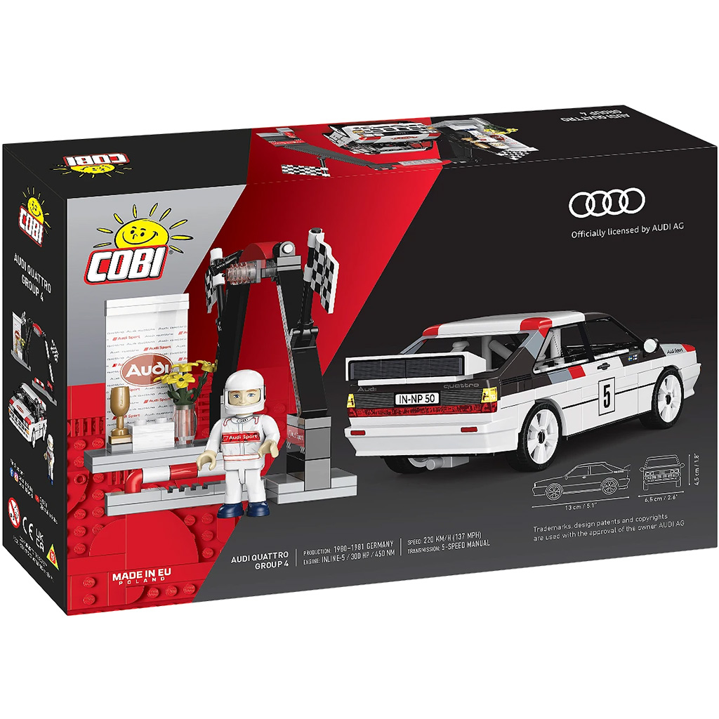 COBI: Audi Quattro Group 4 samochód konstrukcyjny (24666) kép 5