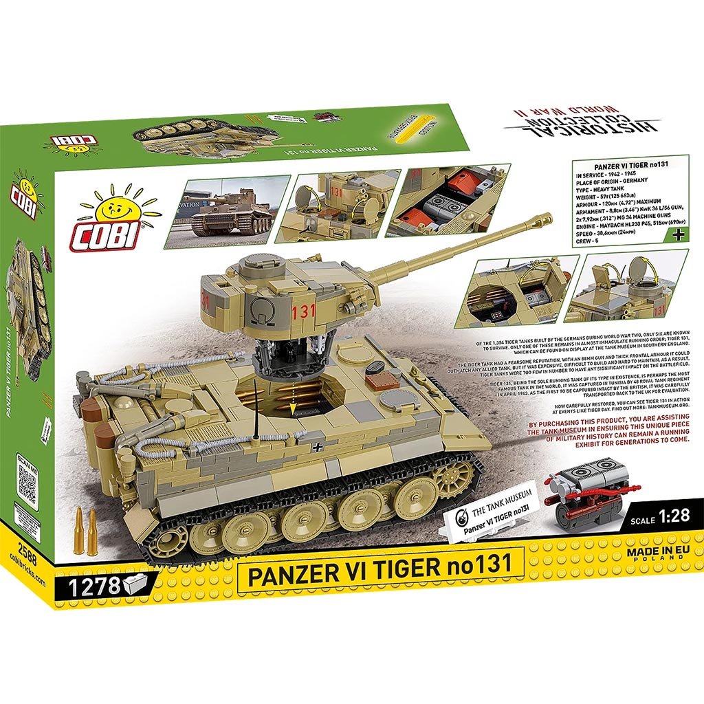 COBI: Czołg VI Tiger no131 zestaw konstrukcyjny (2588) kép 11