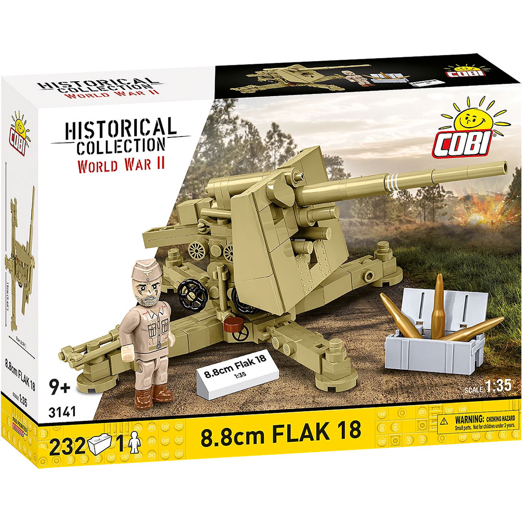 COBI: II wojna światowa 8.8cm Flak 18 klocki (3141) kép 1