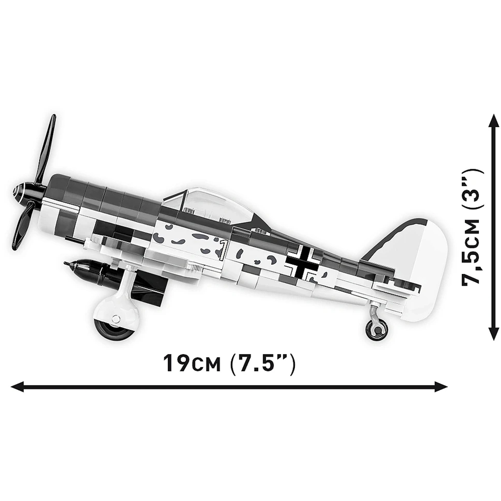 COBI: II wojna światowa Focke-Wulf FW 190 F-8 zabawka konstrukcyjna (5871) kép 4