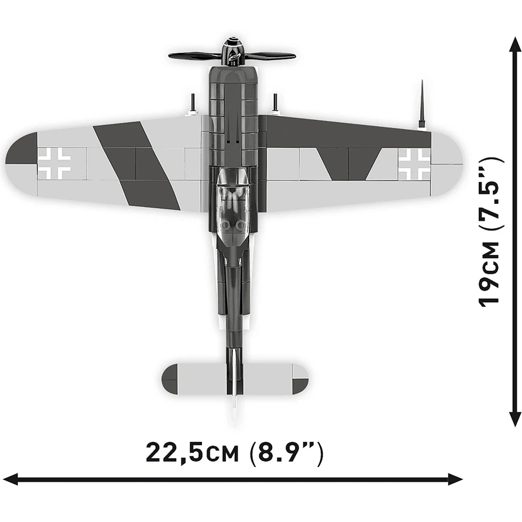 COBI: II wojna światowa Focke-Wulf FW 190 F-8 zabawka konstrukcyjna (5871) kép 5