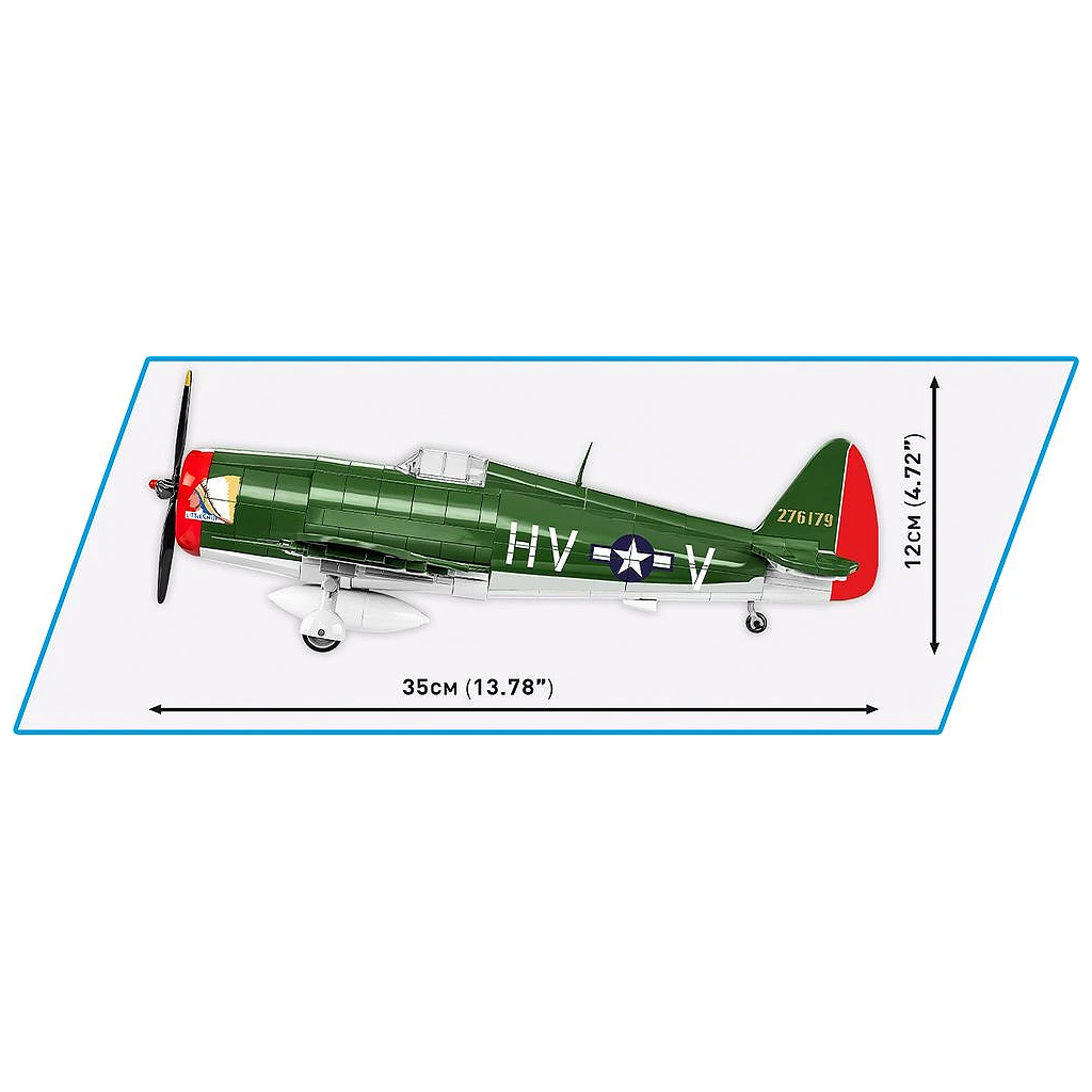 COBI: II wojna światowa P-47 Thunderbolt zestaw konstrukcyjny (5737) kép 4