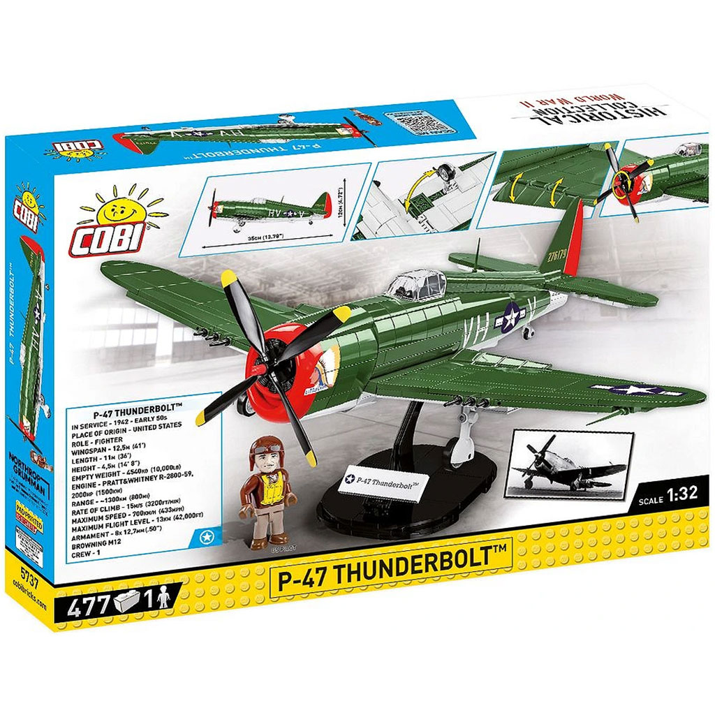 COBI: II wojna światowa P-47 Thunderbolt zestaw konstrukcyjny (5737) kép 6