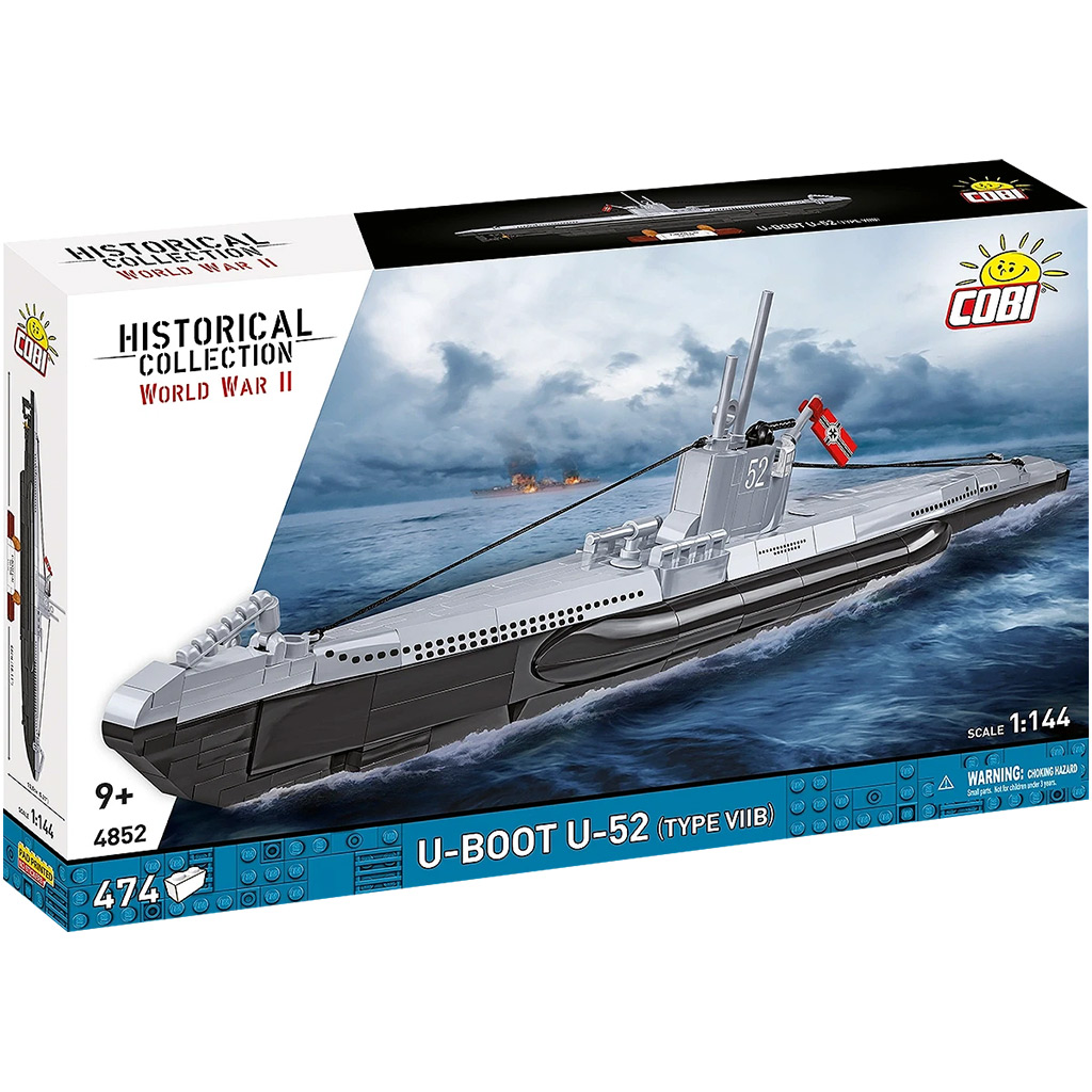 COBI: II wojna światowa U-Boot U-52 (Typ VIIB) statek budowlany (4852) kép 1