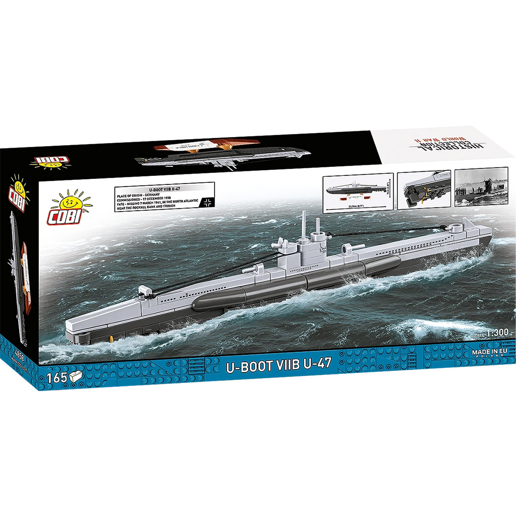 COBI: II wojna światowa U-Boot VIIB U-47 zestaw konstrukcyjny (4858) kép 5