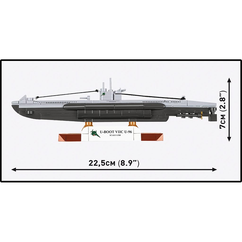 COBI: II wojna światowa U-Boot VIIC U-96 zestaw konstrukcyjny (4857) kép 5