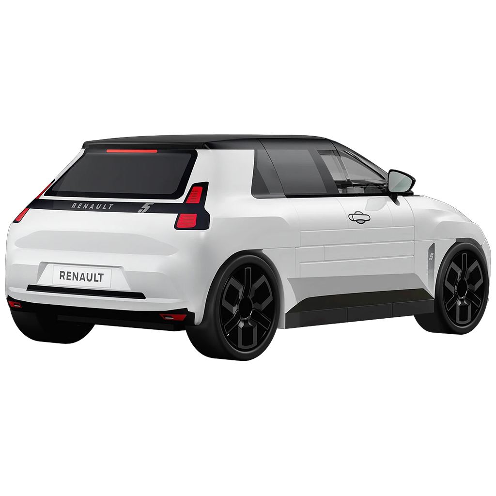 COBI: Biały samochód budowlany Renault 5 E-Tech (24675) kép 3