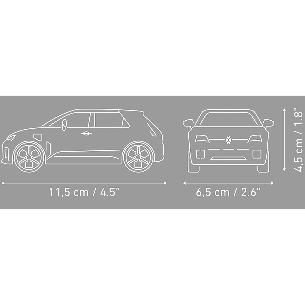 COBI: Biały samochód budowlany Renault 5 E-Tech (24675) kép 4