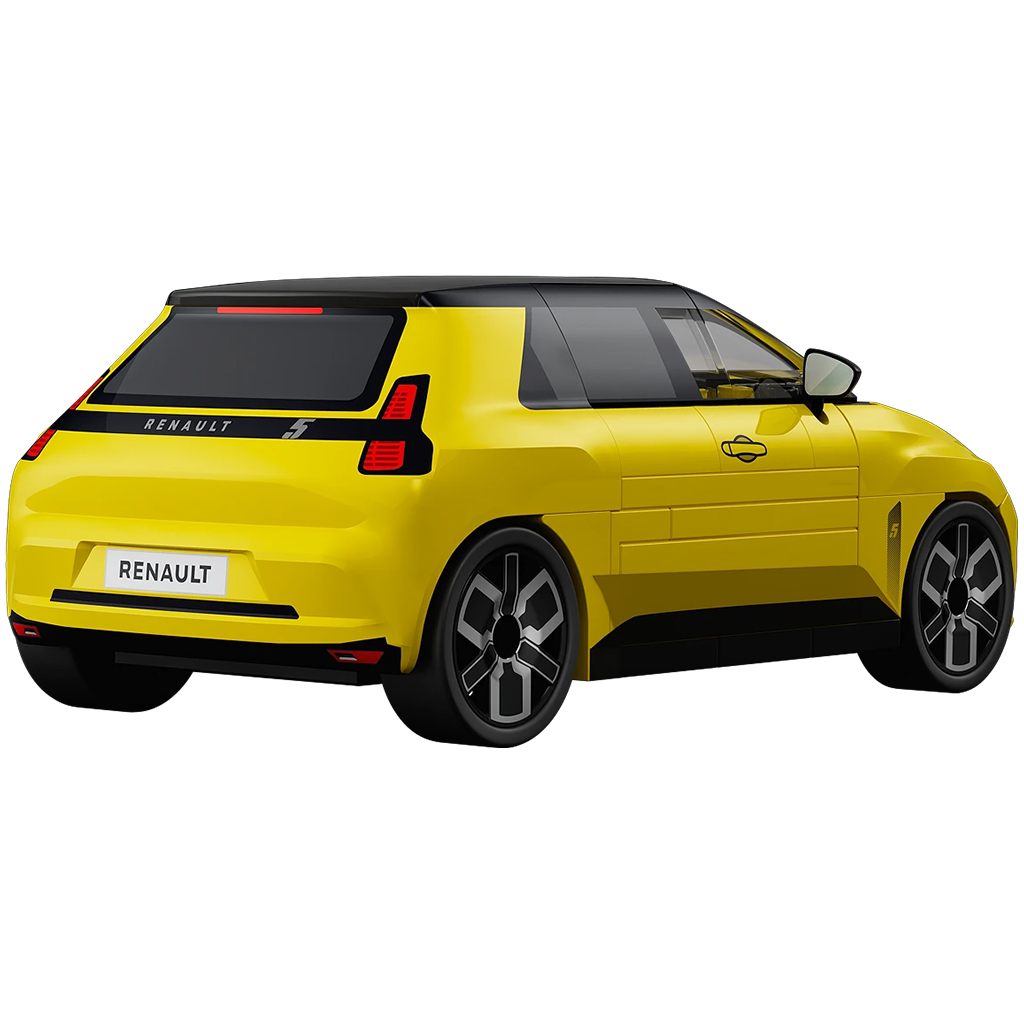 COBI: Żółty samochód Renault 5 E-Tech (24673) kép 3