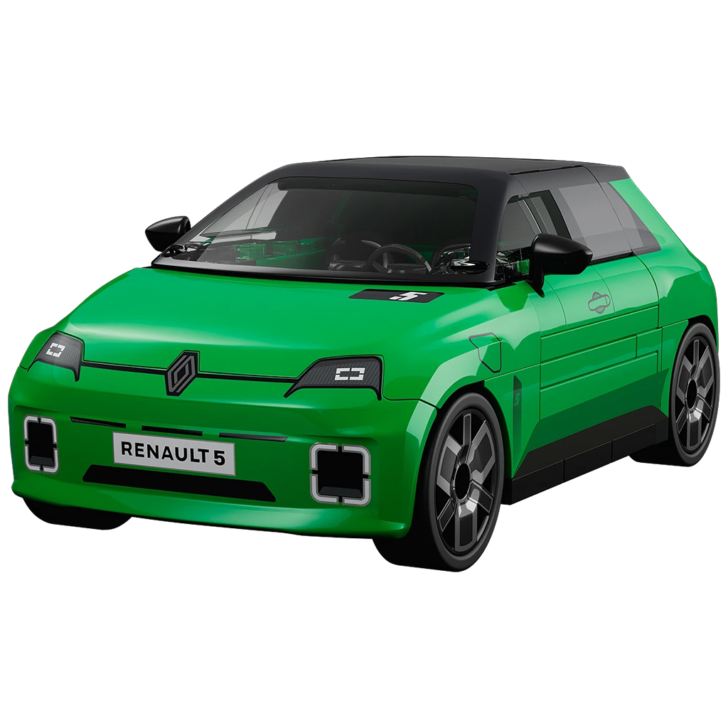 COBI: Renault 5 E-Tech zielony samochód konstrukcyjny (24674) kép 2