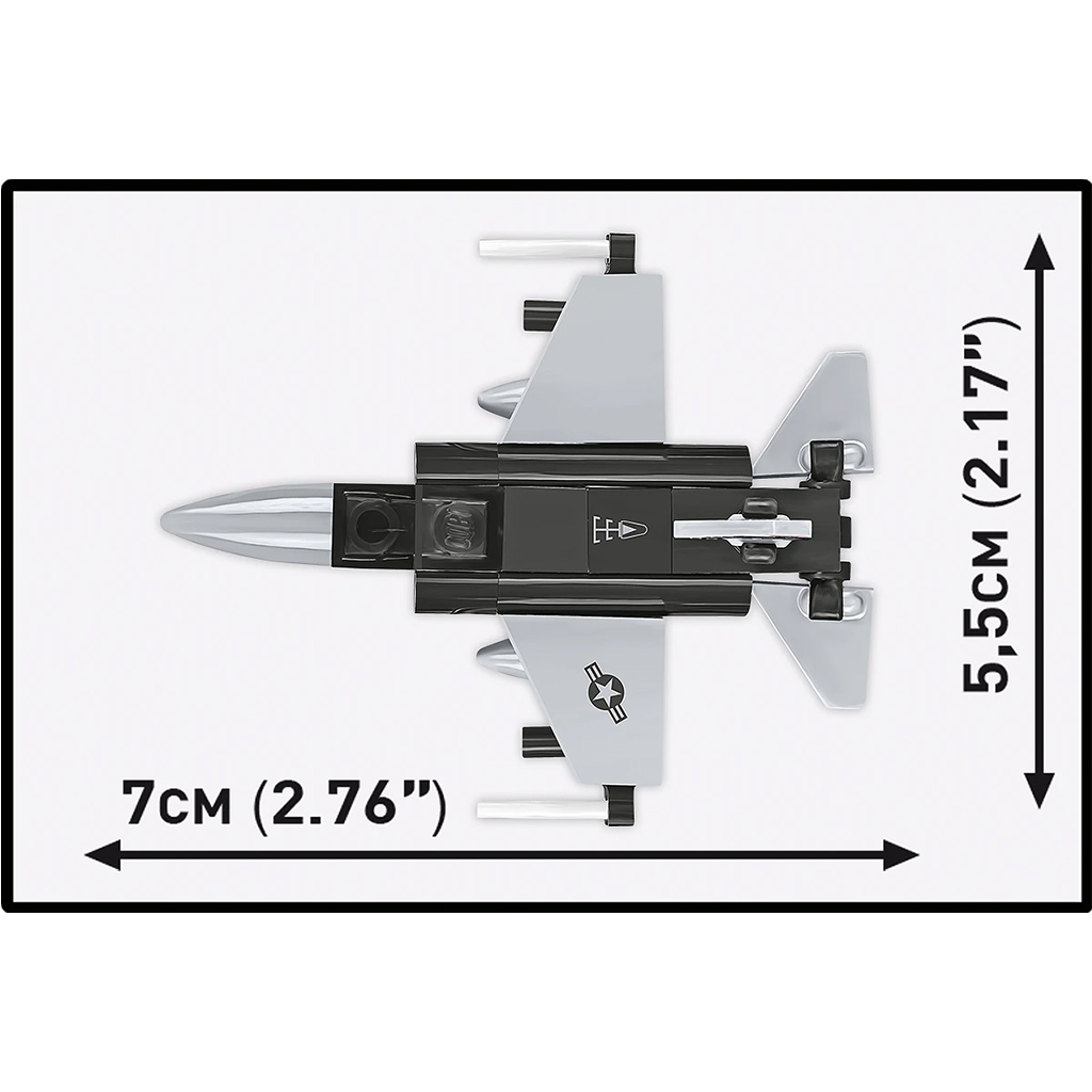 COBI: Siły Zbrojne F-16D Fighting Falcon zestaw konstrukcyjny (5941) kép 4
