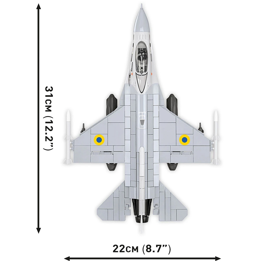 COBI: Siły Zbrojne F-16AM Fighting Falcon zestaw konstrukcyjny (5893) kép 7