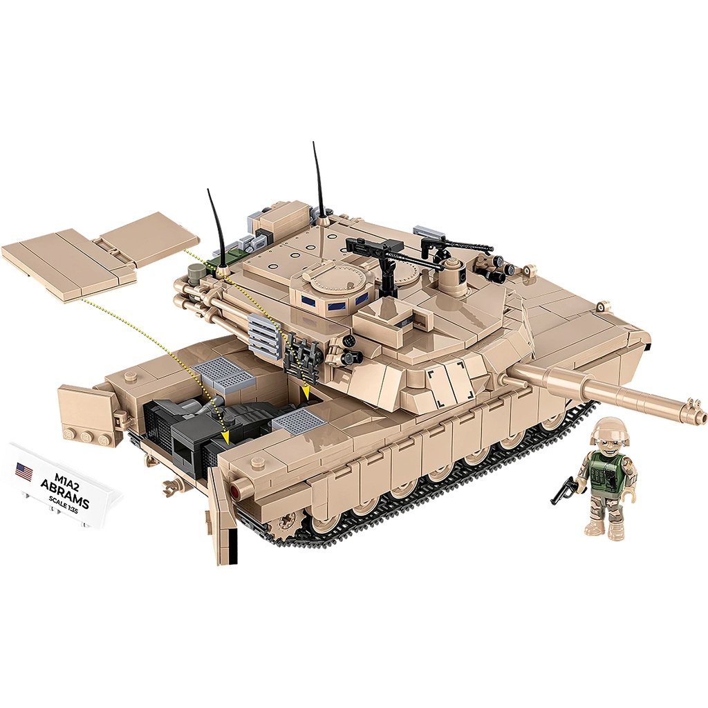 COBI: Siły Zbrojne M1A2 Abrams zestaw konstrukcyjny (2632) kép 3