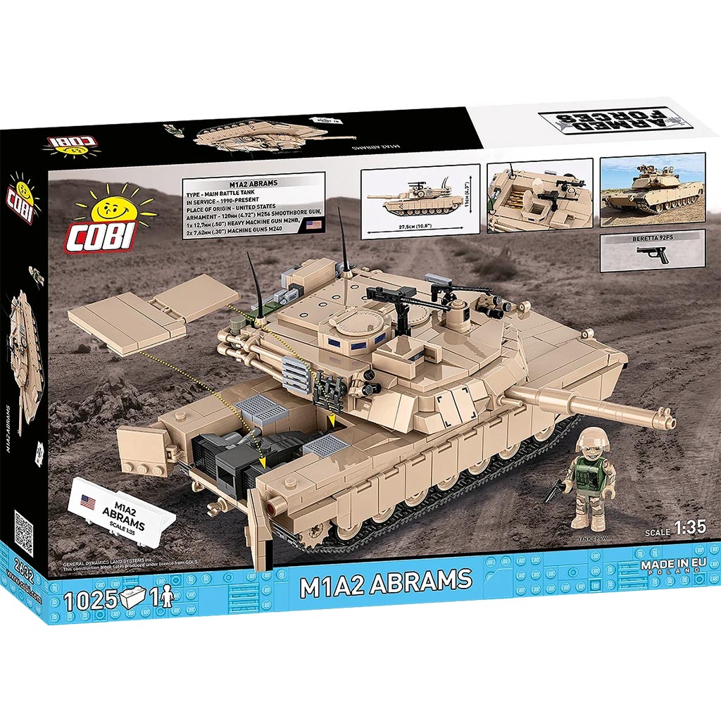 COBI: Siły Zbrojne M1A2 Abrams zestaw konstrukcyjny (2632) kép 6