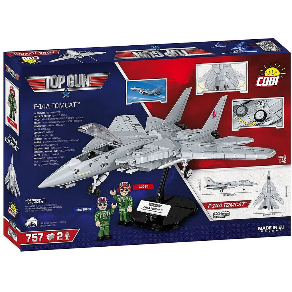 COBI: Top Gun F-14A Tomcat™ zestaw konstrukcyjny (5811A) kép 8
