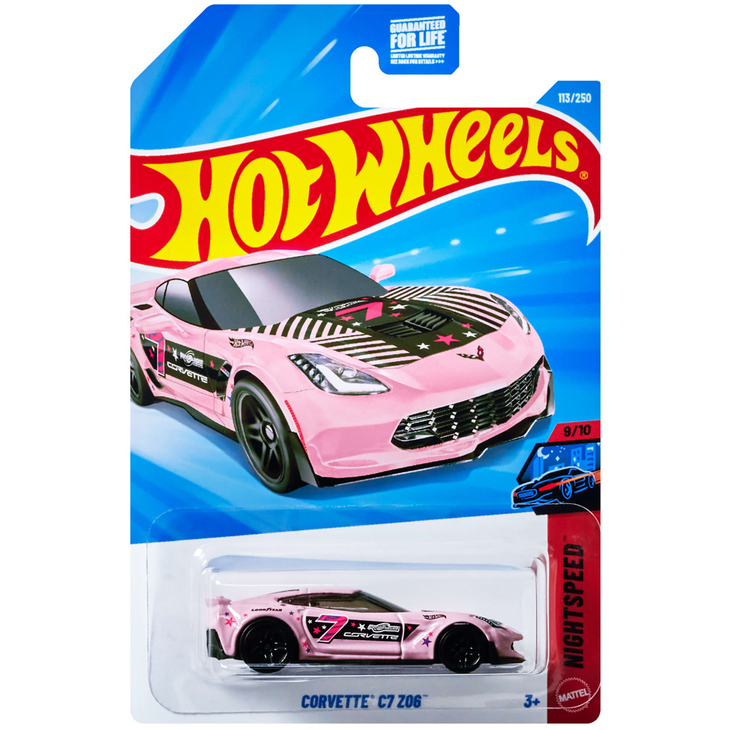 Hot Wheels: Corvette C7 Z06 samochód zabawkowy 1/64 - Mattel kép 1