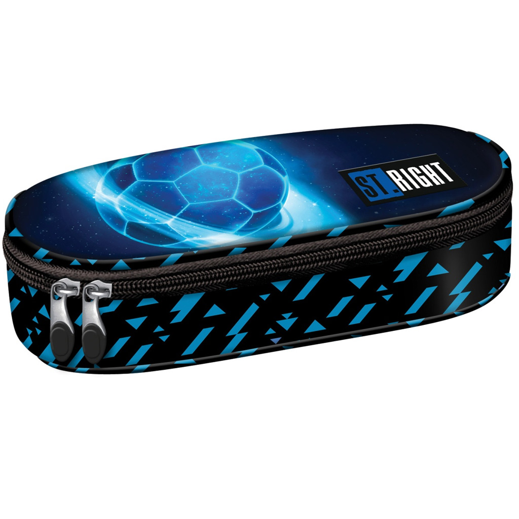 St.Right Cosmic Soccer owalny piórnik PC01 23x9,5x6cm kép 1