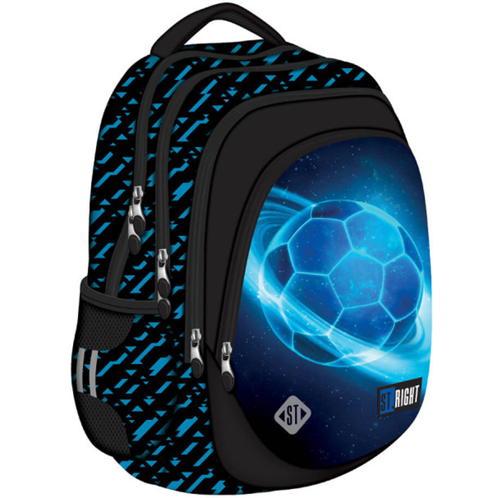 St.Right Cosmic Soccer ergonomiczny plecak szkolny, plecak BP06 43x32x20cm kép 1