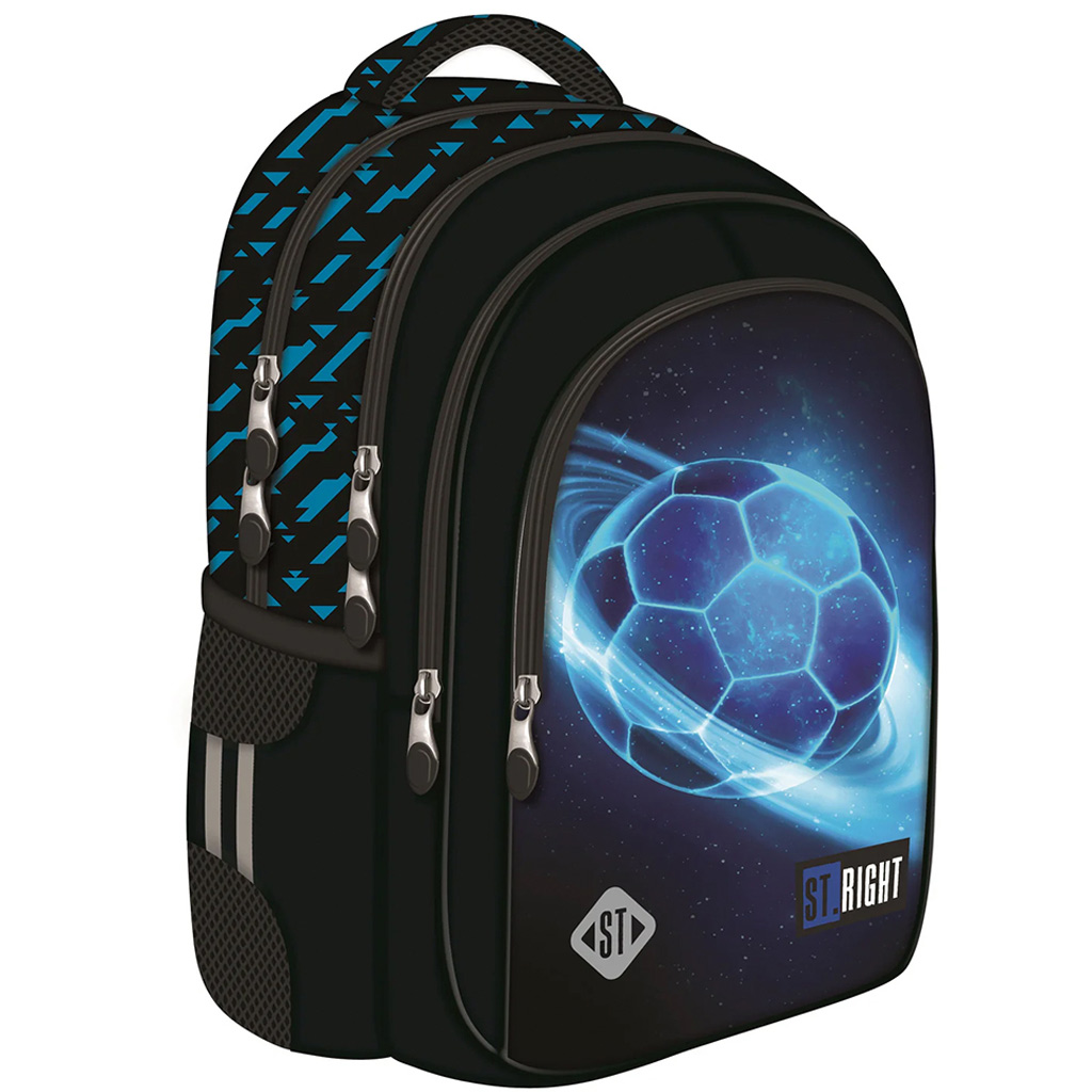 St.Right Cosmic Soccer plecak szkolny, plecak BP58 40x28x18cm kép 1