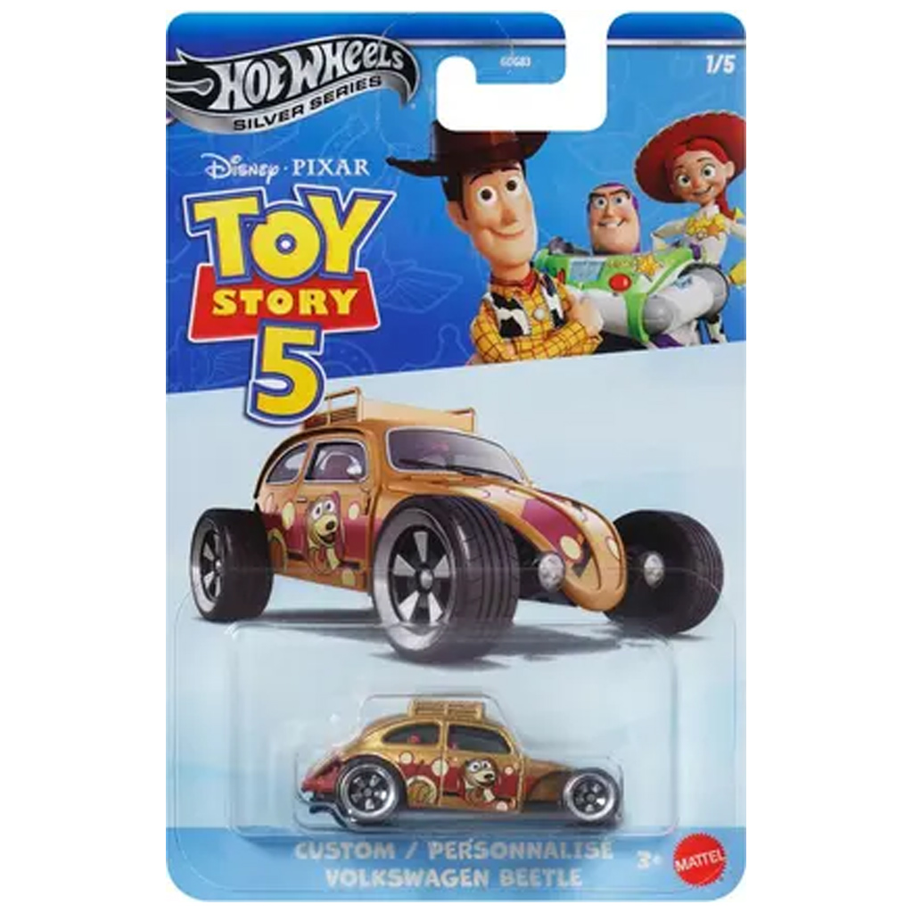 Hot Wheels Silver Series: Toy Story 5 Volkswagen Beetle mały samochód 1/64 - Mattel kép 1