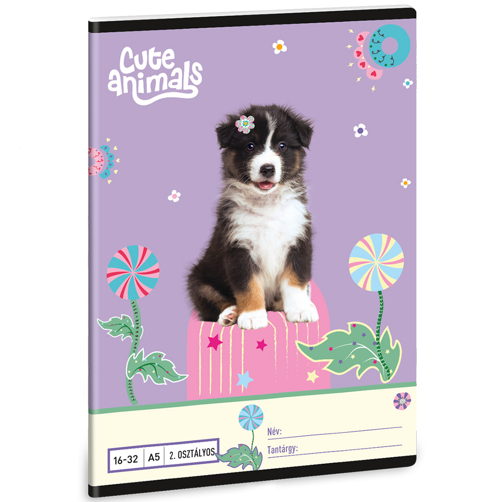 Ars Una: Cute Animals-Aussie zeszyt w linię A/5 16-32 dla 2 klasy kép 1