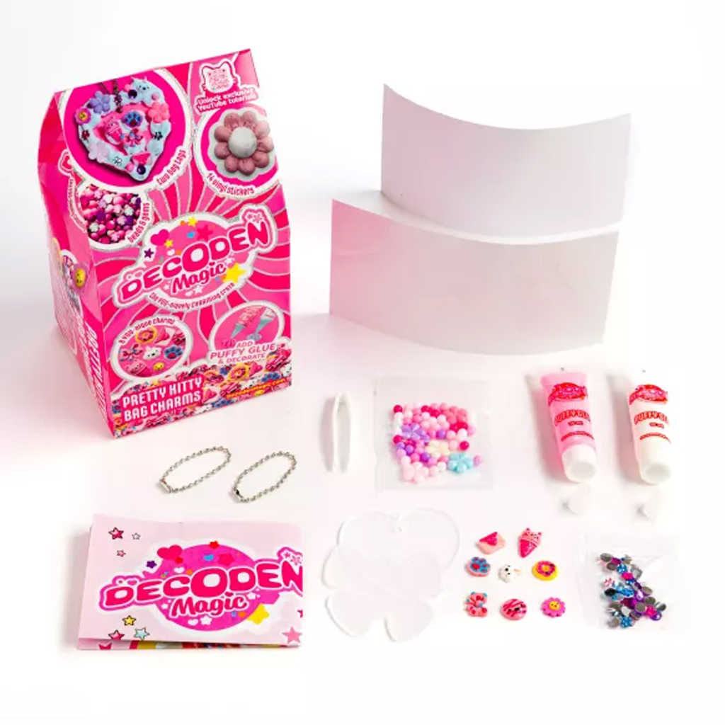 Decoden Magic - Magiczna dekoracja: zawieszka na torebkę z kotem kép 2