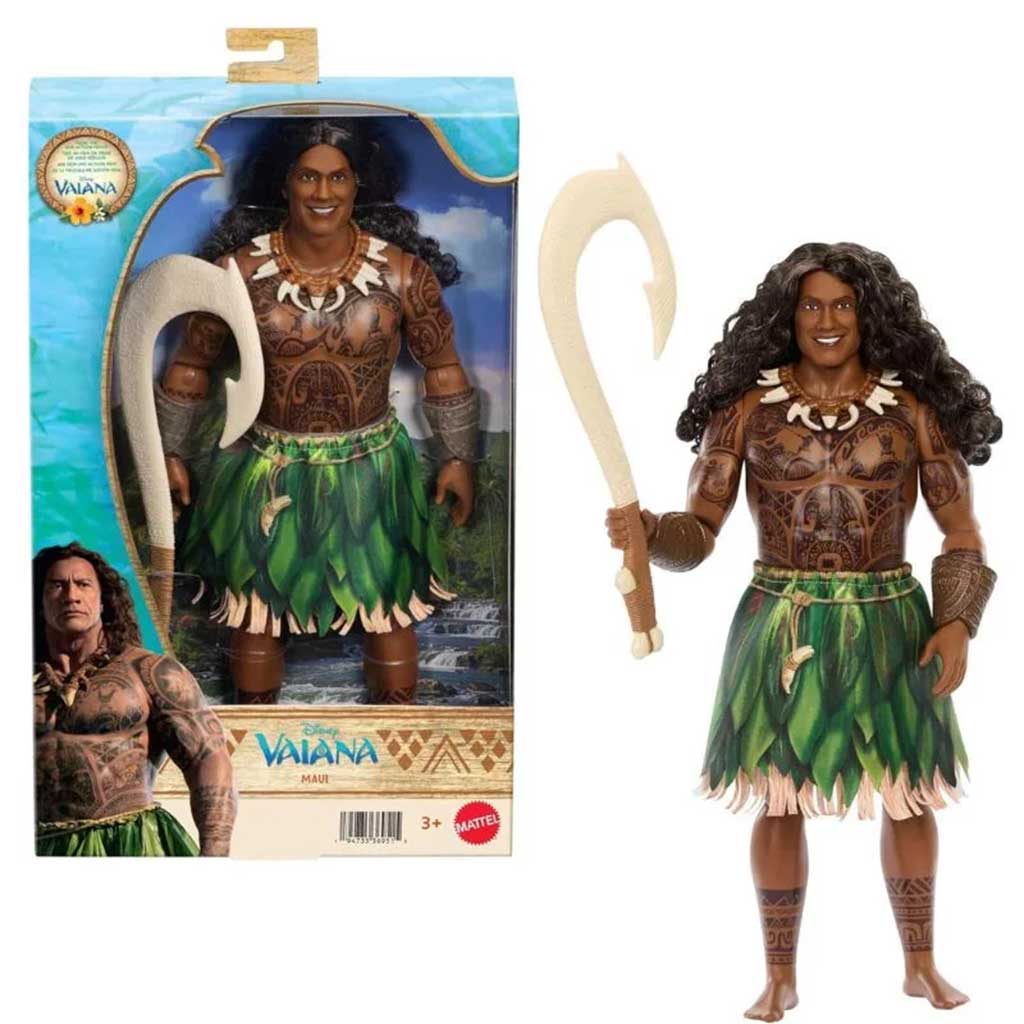 Disney Księżniczki: Vaiana film - figura Maui 26cm - Mattel kép 2