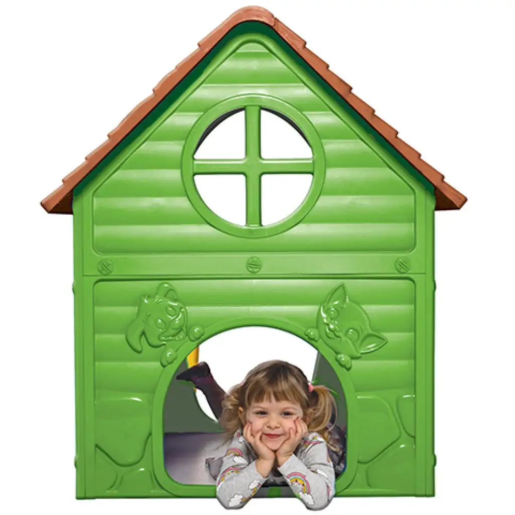 Moje pierwsze domowe plac zabaw w zielonym kolorze 106x98x90cm kép 3