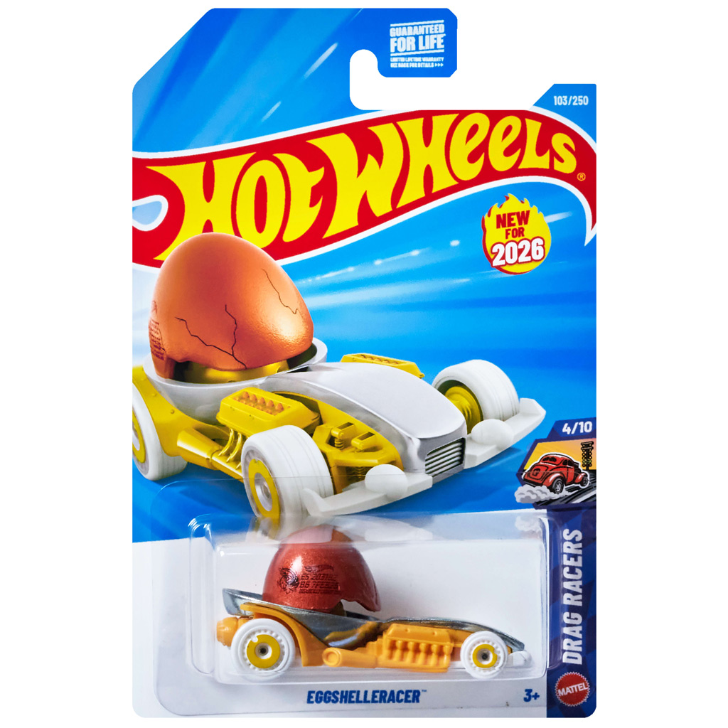 Hot Wheels: Eggshelleracer samochód 1/64 - Mattel kép 1