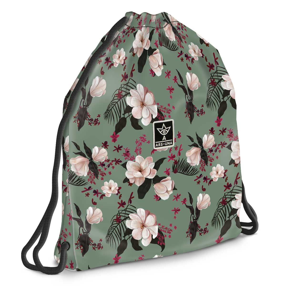 Ars Una: Flowery Green worek gimnastyczny dla nastolatków, torba sportowa 37,5 x 46 cm kép 1