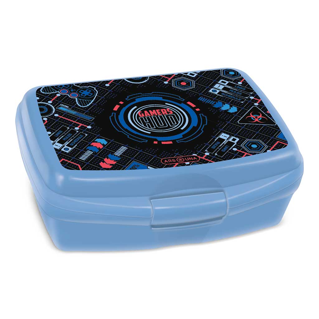 Ars Una: Gamers HUD pudełko na drugie śniadanie 16,5x6x13,5cm kép 1