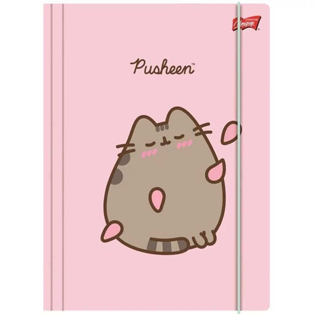 Różowa teczka Pusheen na gumkę w rozmiarze A/4 kép 1