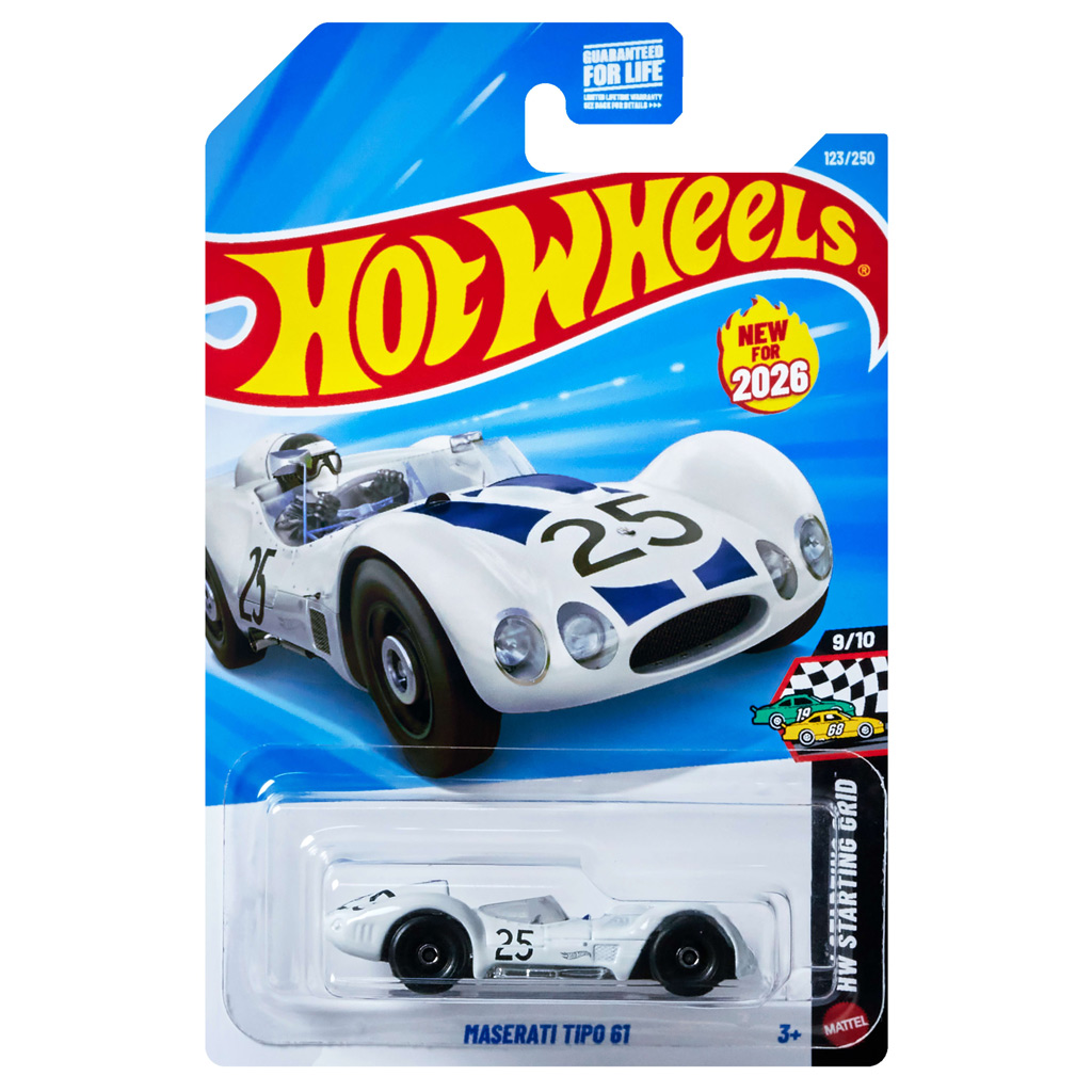 Hot Wheels: Maserati Tipo 61 samochodzik 1/64 - Mattel kép 1