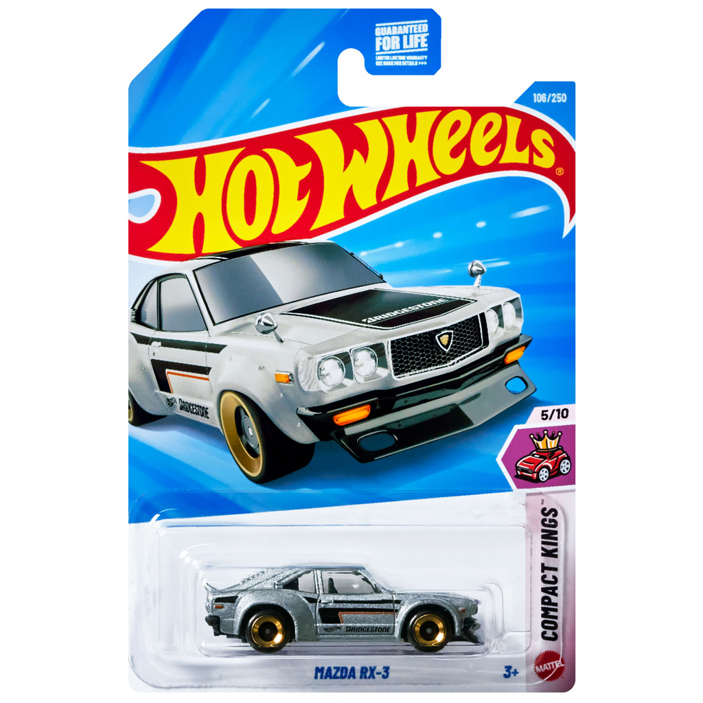 Hot Wheels: Mazda RX-3 szary samochodzik 1/64 - Mattel kép 1