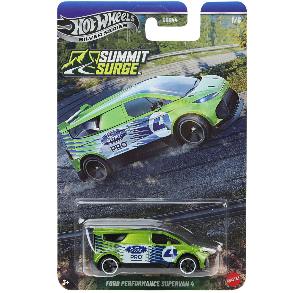 Hot Wheels Silver Series: Ford Performance Supervan 4 zielony samochodzik 1/64 - Mattel kép 1