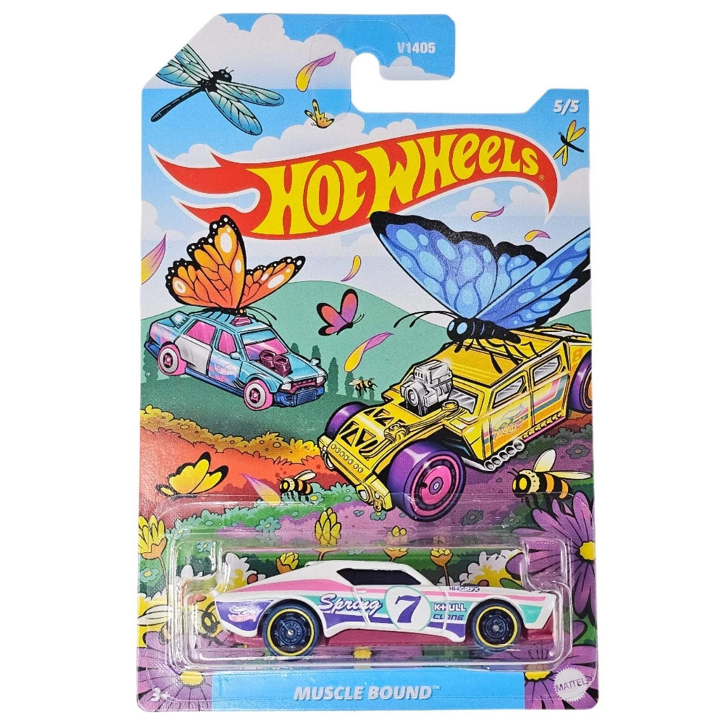 Hot Wheels Spring Series: Muscle Bound samochodzik 1/64 - Mattel kép 1