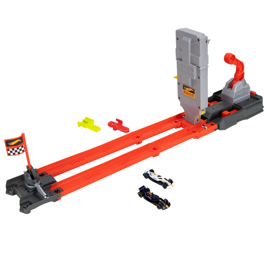Hot Wheels: Zestaw toru Start z siatki Formuły 1 - Mattel kép 3