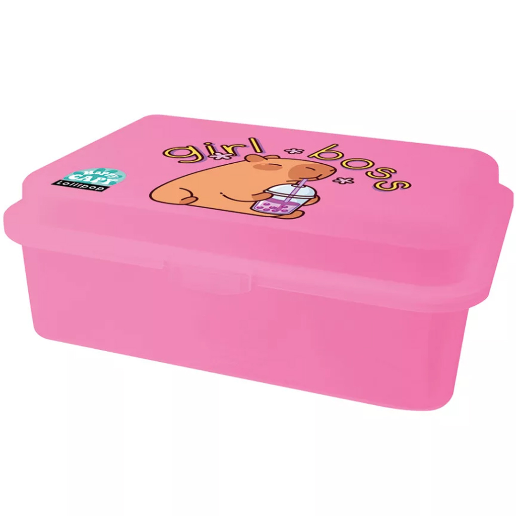 ICO: Lizzysuli Lollipop śniadaniówka z motywem kapibary 18x13x7 cm kép 1