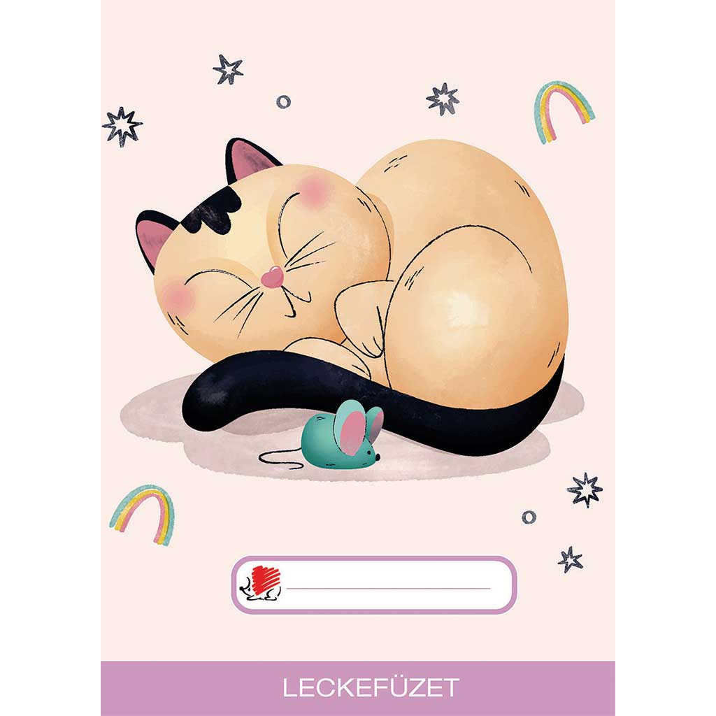 ICO: zeszyt do zadań domowych A5 z motywem Süni Dreaming Cat kép 1