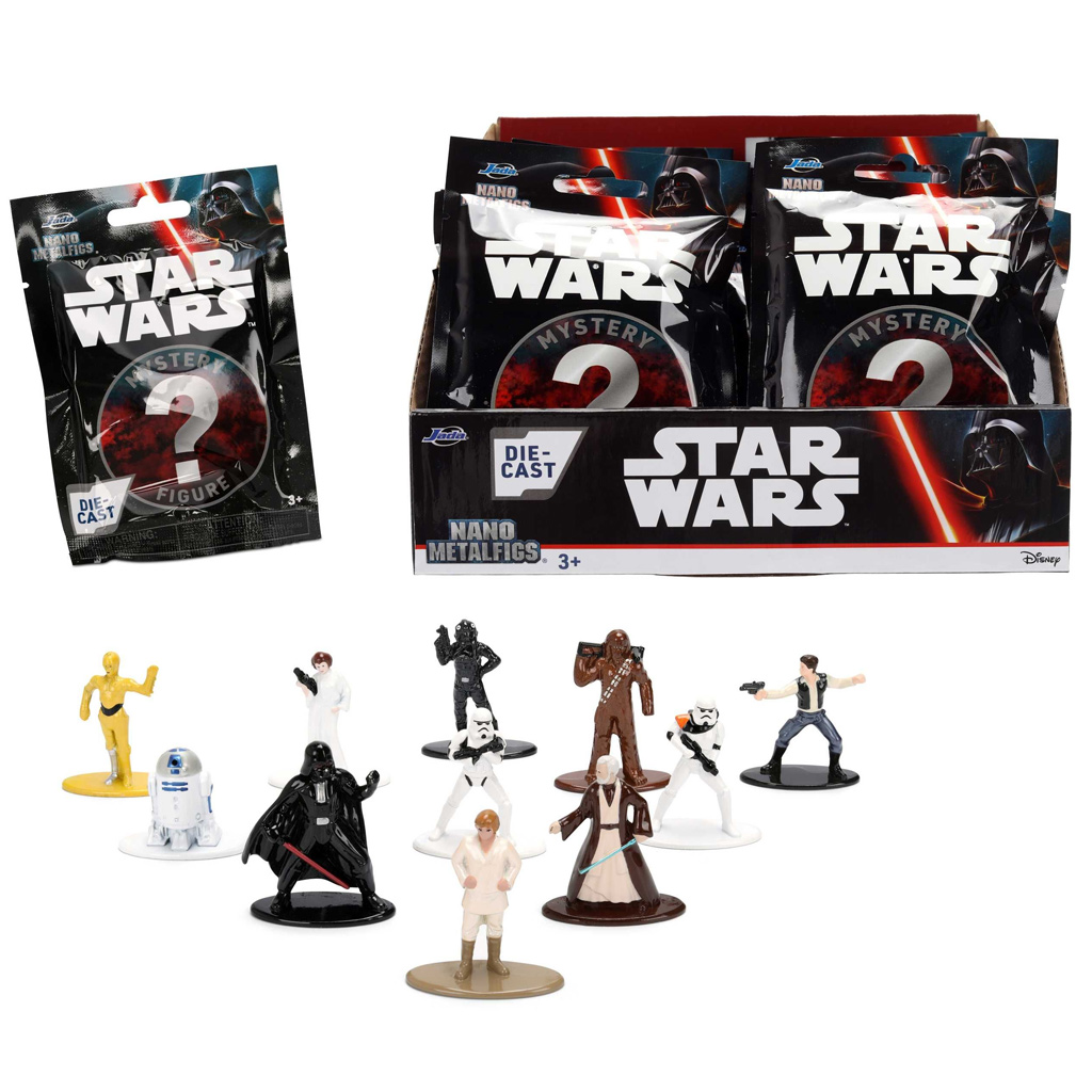 Star Wars Nanofigs kolekcjonerskie metalowe figurki niespodzianki 1 szt. - Jada Toys kép 1
