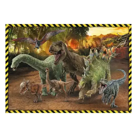 Jurassic World: Dinozaury z Jurassic Parku 200-elementowe puzzle - Trefl kép 2