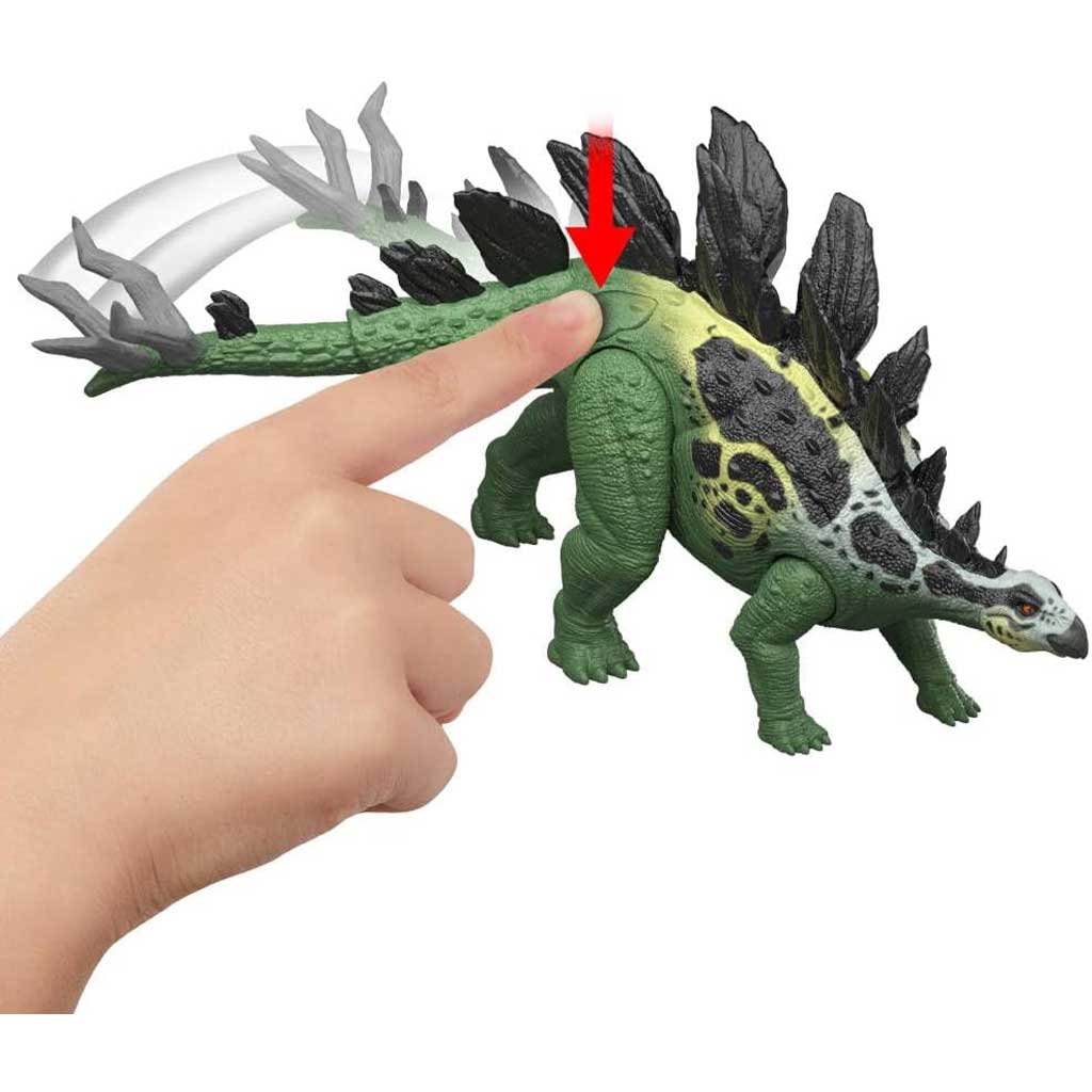 Jurassic World: Gigantyczny atakujący Stegosaurus z dźwiękiem - Mattel kép 3