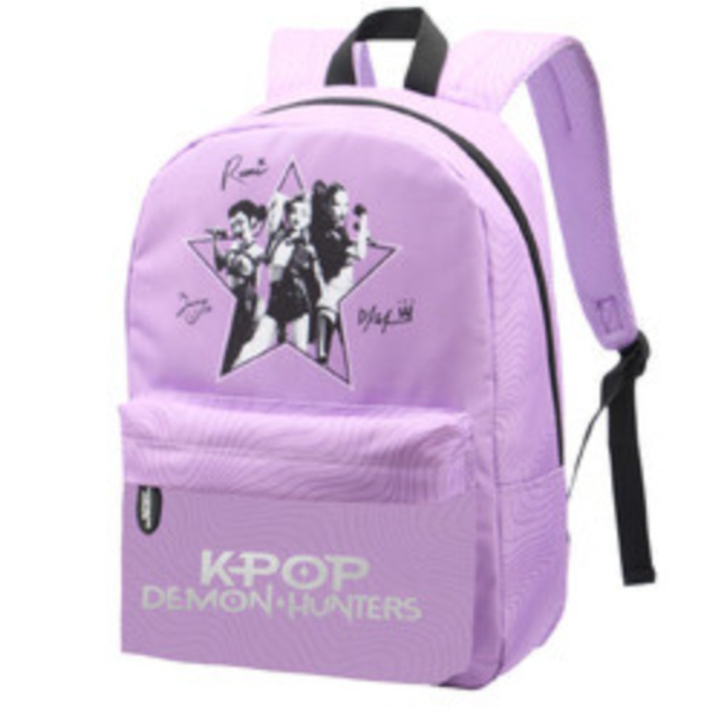 St.Right K-Pop Łowcy Demonów fioletowy plecak szkolny kép 1