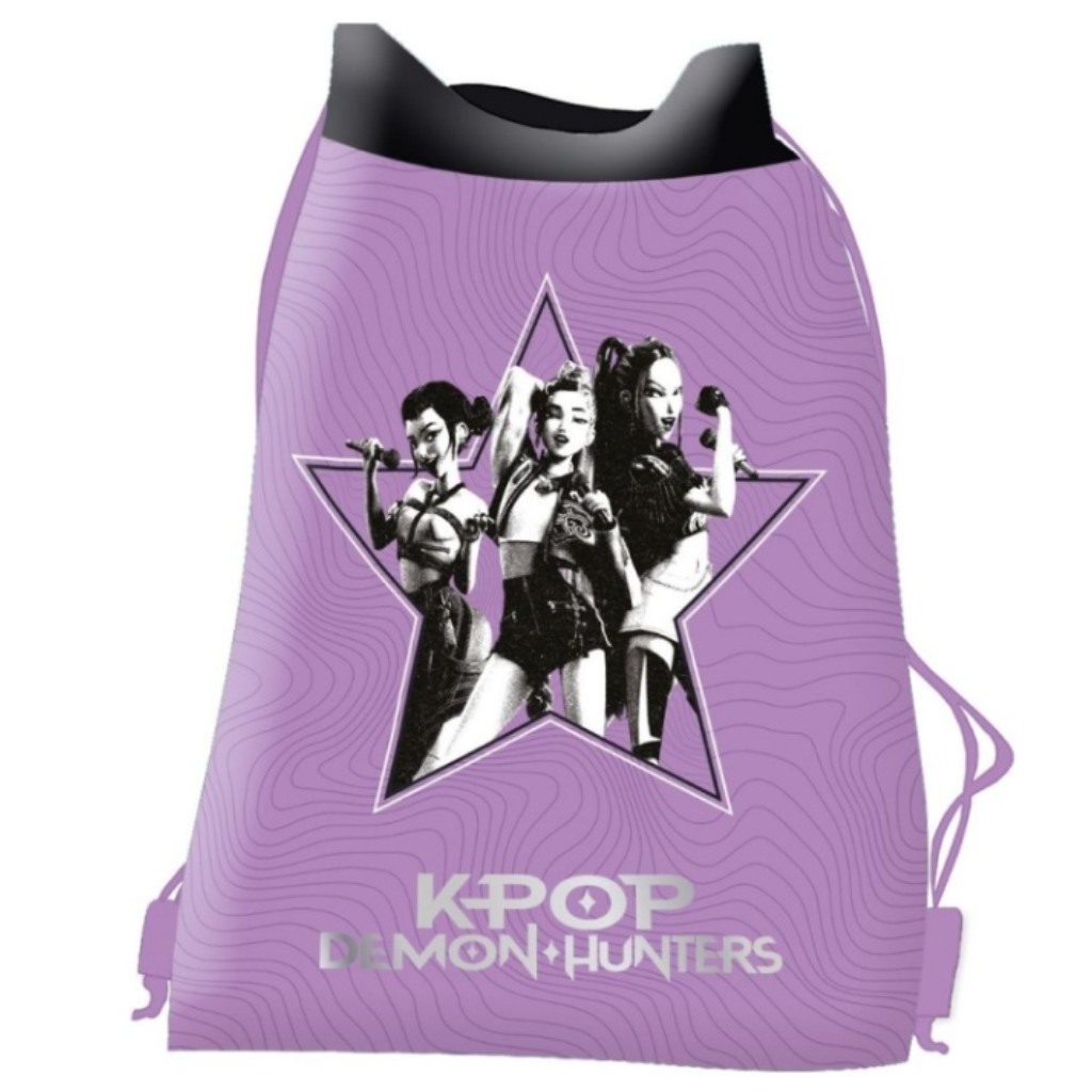 K-Pop Łowcy Demonów fioletowy worek gimnastyczny kép 1